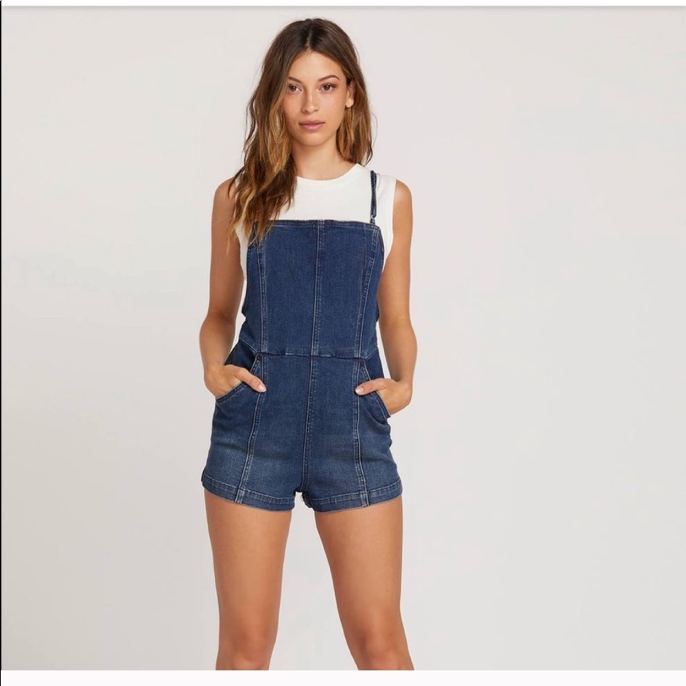Volcom liberator denim romper